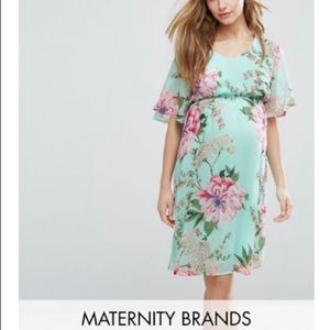 ASOS Maternity floral printed woven tea dress